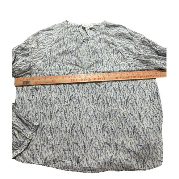 Nation Ltd Florence Blouse Porcelain Floral Vines Size XXL Long Sleeve - Picture 5 of 10